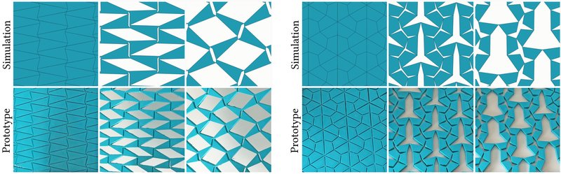 IsoGami: Rigid-Deployable Kirigami Materials From Isohedral Tilings teaser